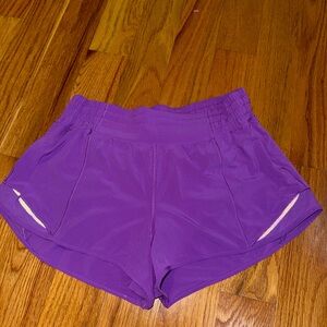 Lululemon Athletica Purple Hotty Hot HR 2.5” Shorts